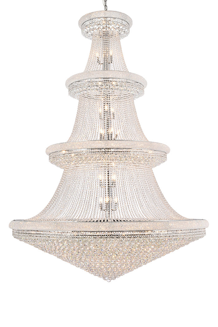 Elegant Chandelier - Chrome, L 72" (V1800G72C-RC)