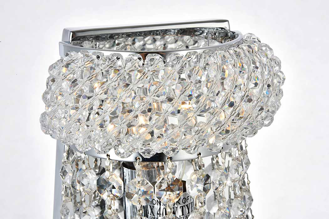 Elegant Wall Sconce - Chrome, H 17" (V1800W12SC-RC)