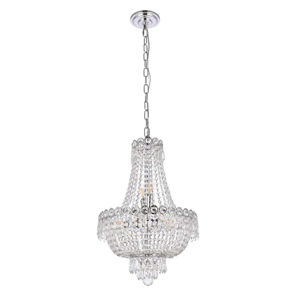 Elegant Pendant Light - Chrome, L 16" (V1900D16C-RC)