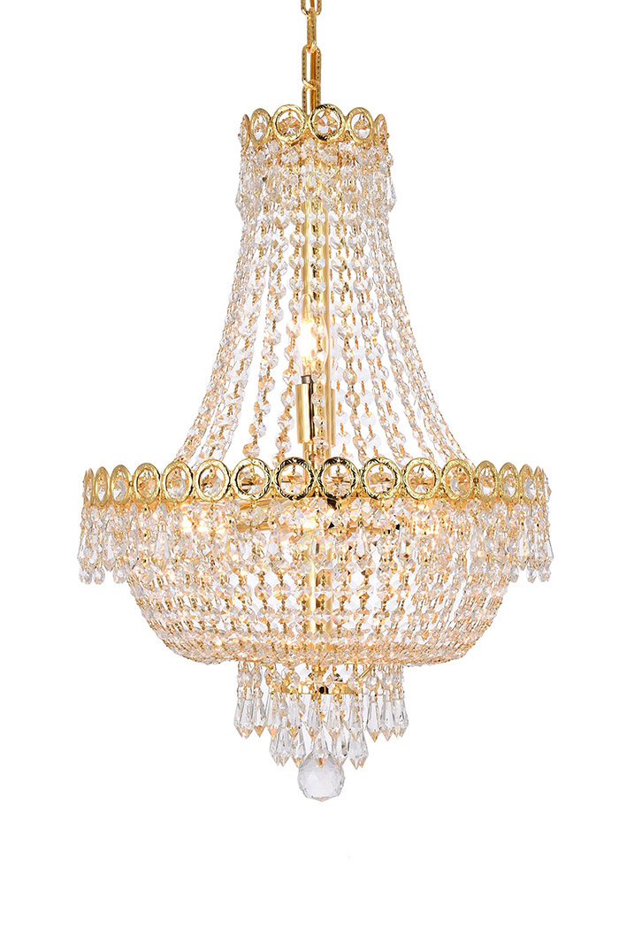 Elegant Pendant Light - Gold, L 16" (V1900D16G-RC)