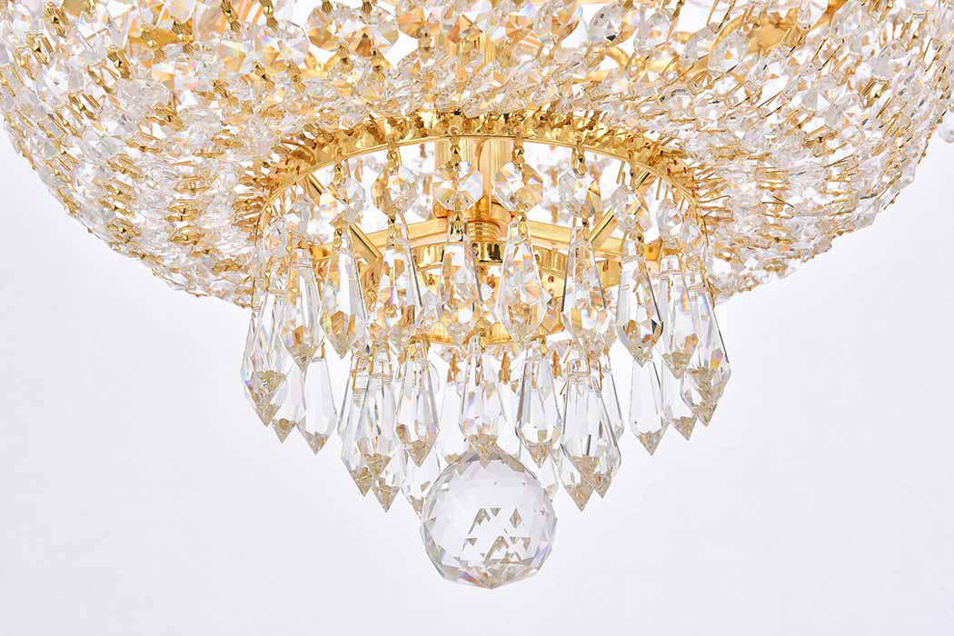 Elegant Pendant Light - Gold, L 16" (V1900D16G-RC)