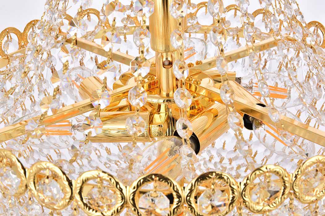 Elegant Pendant Light - Gold, L 16" (V1900D16G-RC)