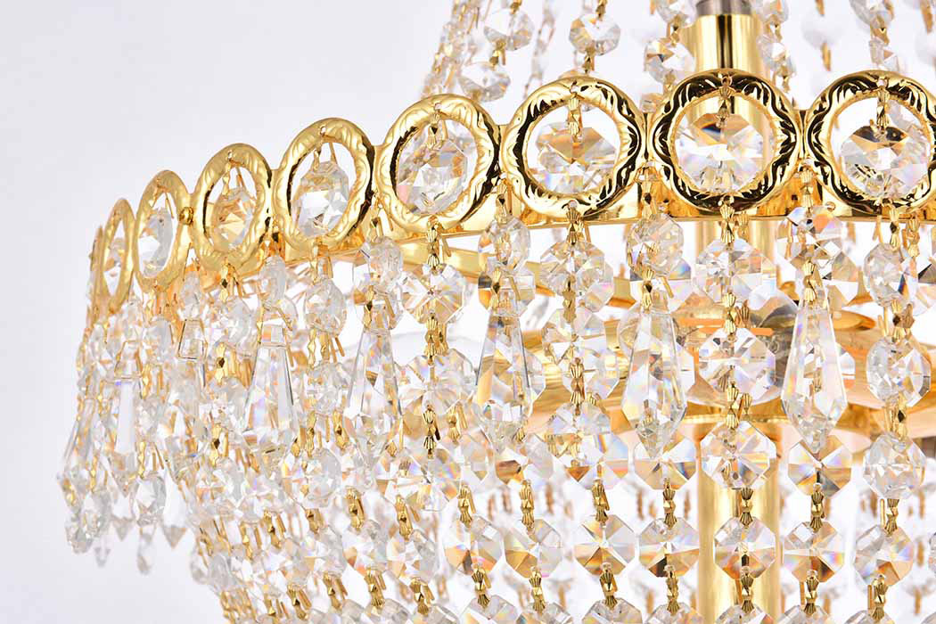 Elegant Pendant Light - Gold, L 16" (V1900D16G-RC)