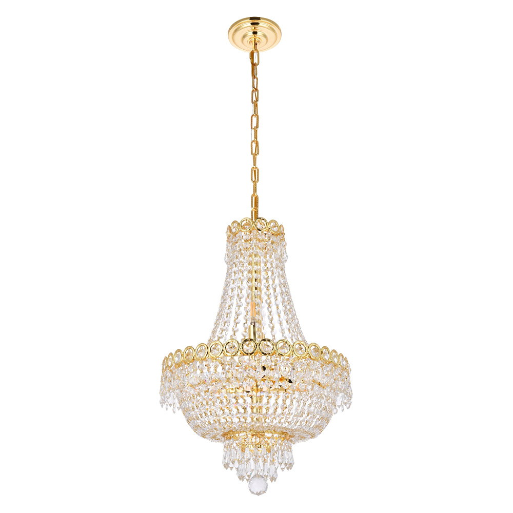 Elegant Pendant Light - Gold, L 16" (V1900D16G-RC)