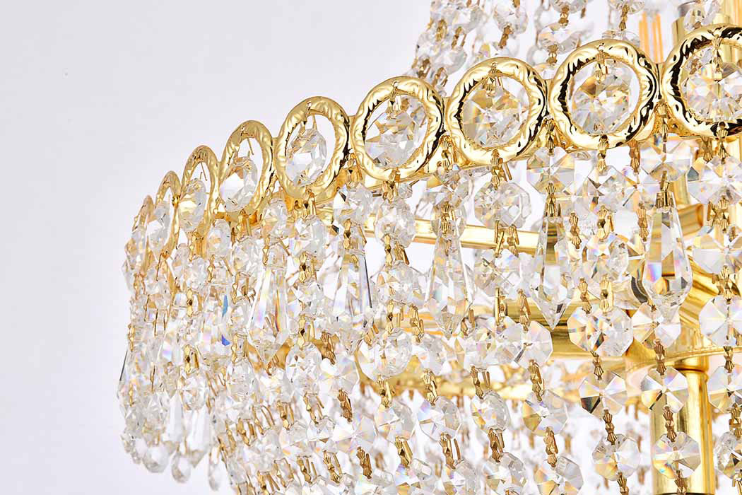 Elegant Pendant Light - Gold, L 20" (V1900D20G-RC)