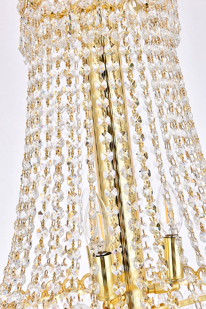 Elegant Pendant Light - Gold, L 20" (V1900D20G-RC)