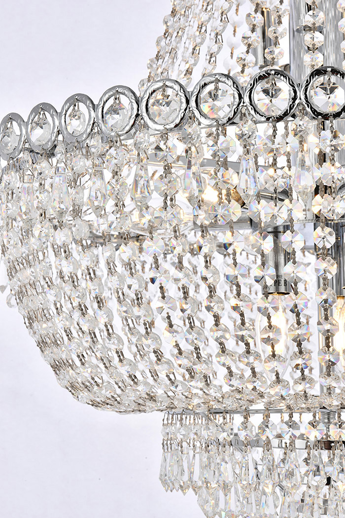 Elegant Pendant Light - Chrome, L 24" (V1900D24C-RC)