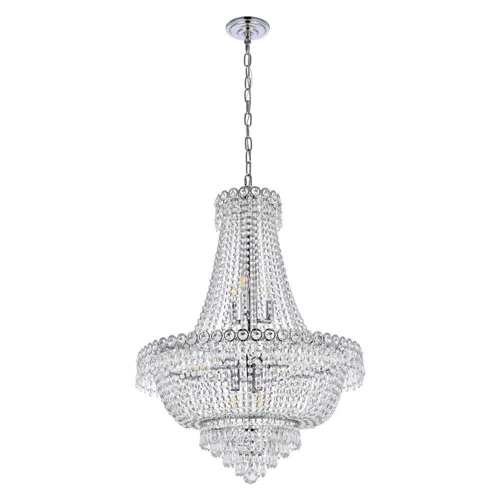 Elegant Pendant Light - Chrome, L 24" (V1900D24C-RC)