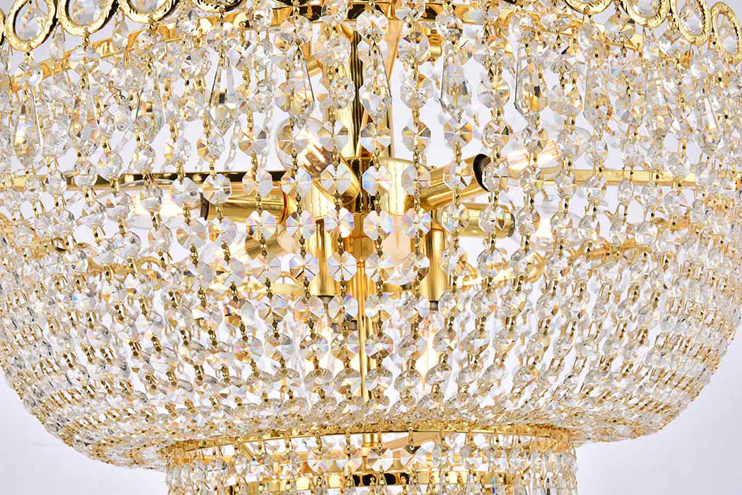 Elegant Pendant Light - Gold, L 24" (V1900D24G-RC)