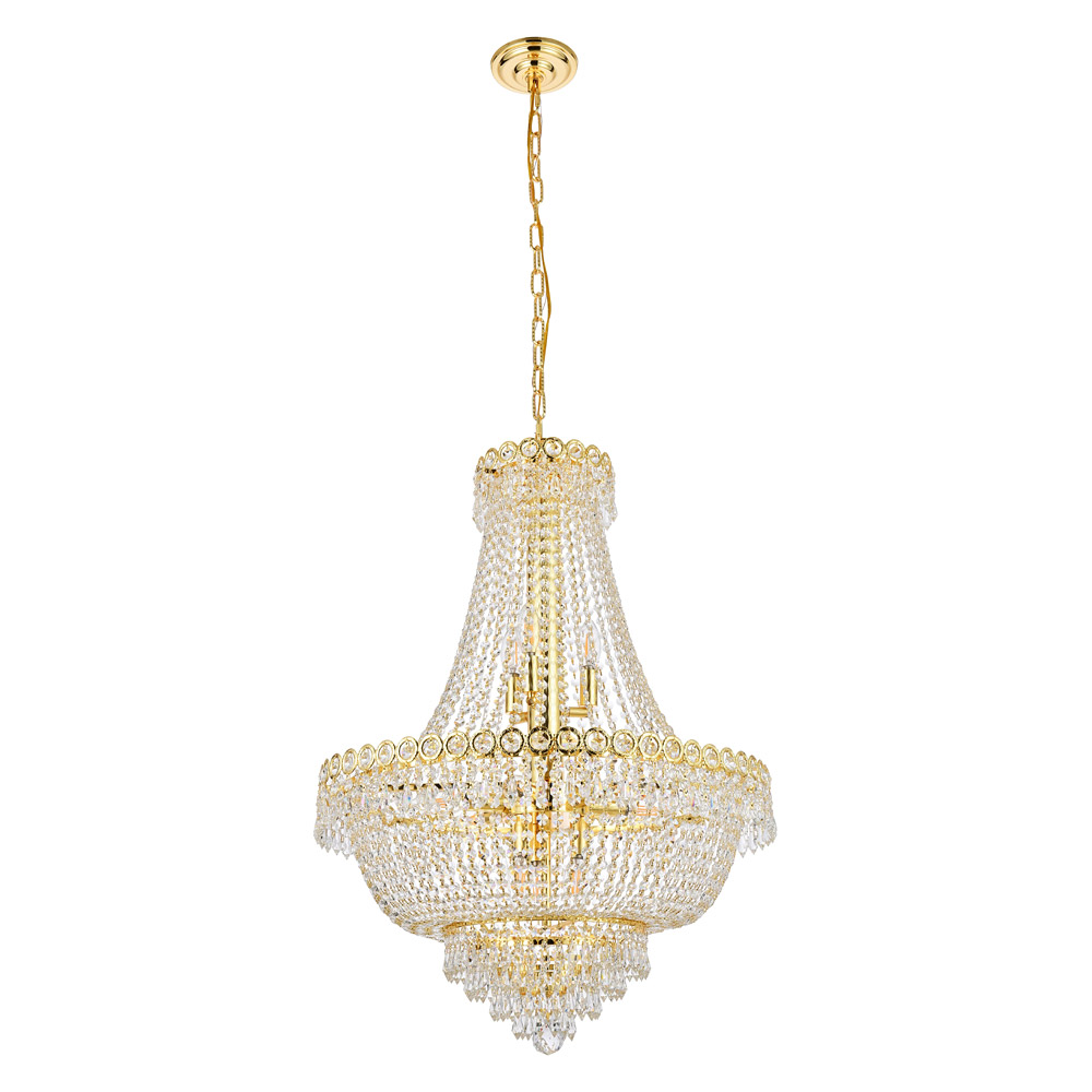 Elegant Pendant Light - Gold, L 24" (V1900D24G-RC)