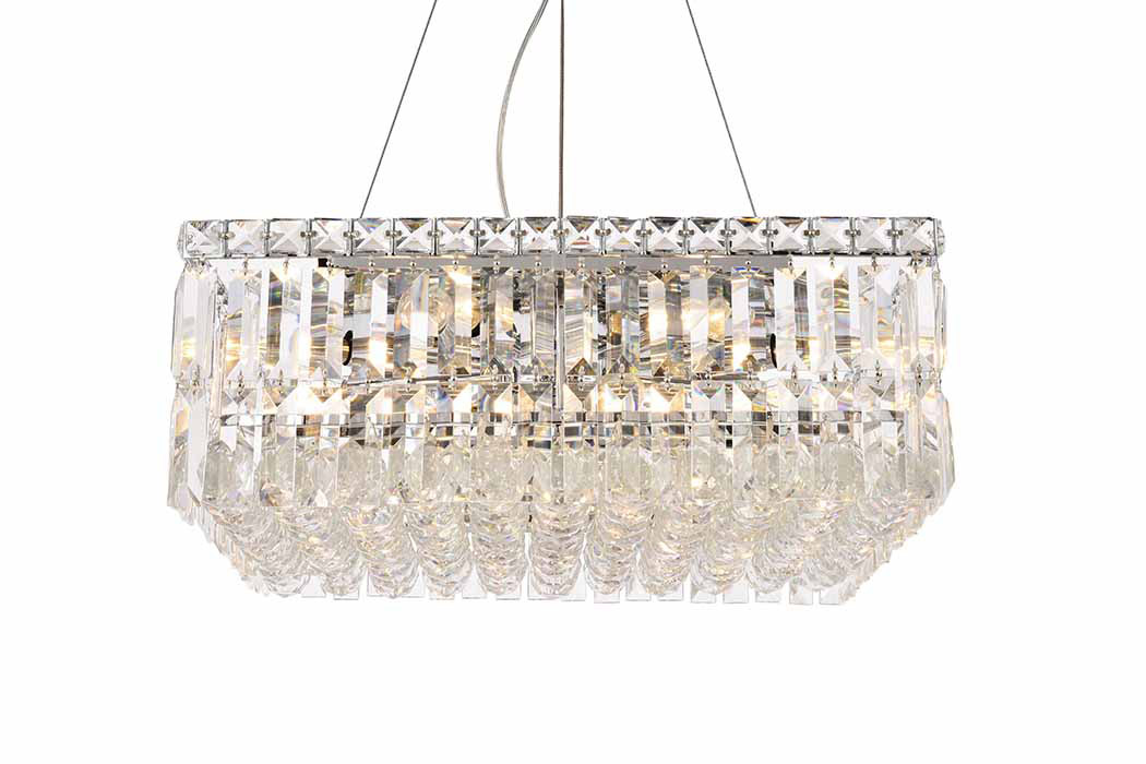 Elegant Chandelier - Chrome, L 20" (V2032D20C-RC)