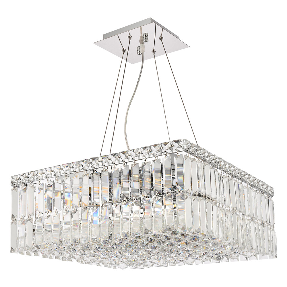 Elegant Chandelier - Chrome, L 20" (V2032D20C-RC)