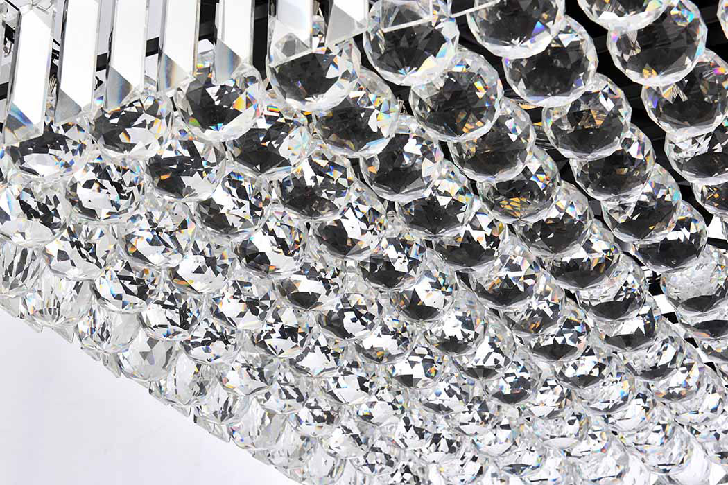 Elegant Chandelier - Black, L 24" (V2032D24BK-RC)