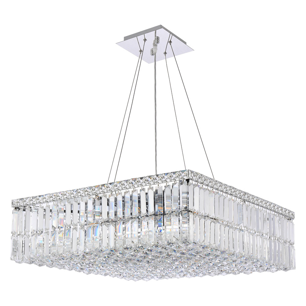 Elegant Chandelier - Chrome, L 24" (V2032D24C-RC)