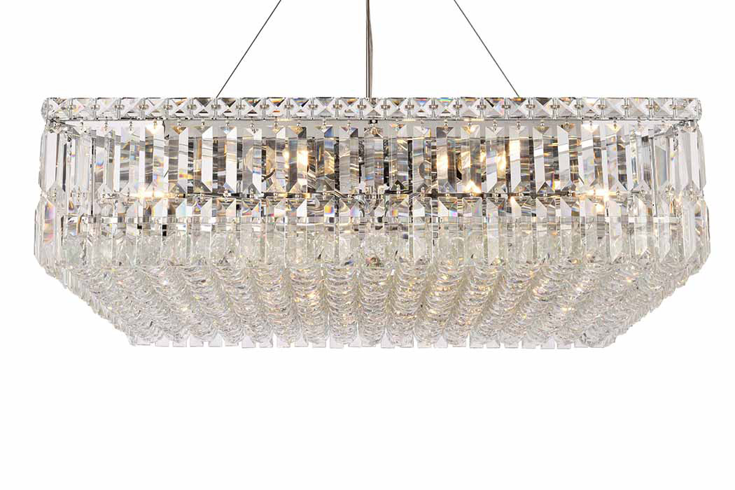 Elegant Chandelier - Chrome, L 28" (V2032D28C-RC)