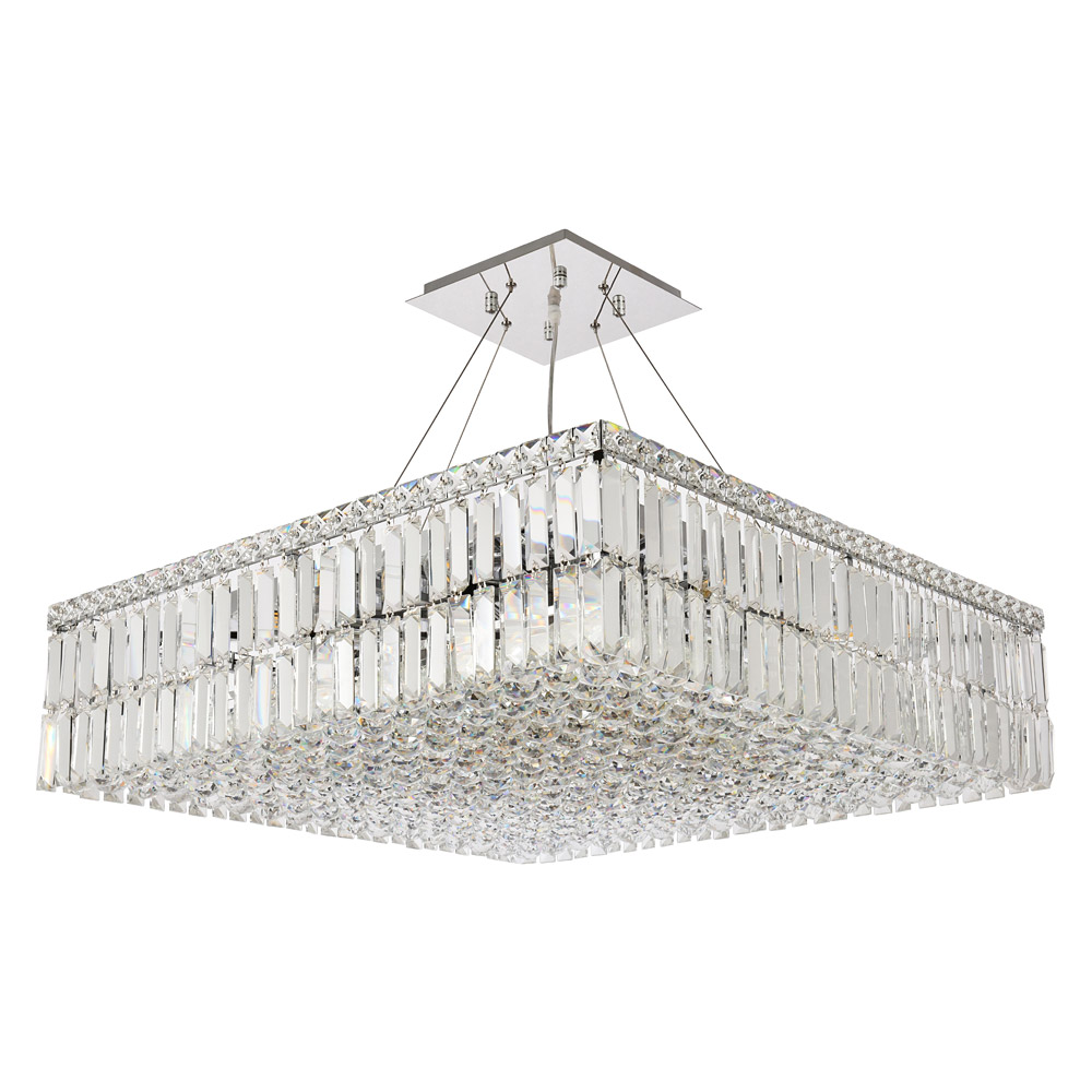 Elegant Chandelier - Chrome, L 28" (V2032D28C-RC)