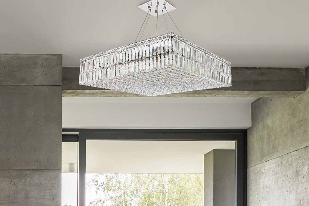 Elegant Chandelier - Chrome, L 32" (V2032D32C-RC)