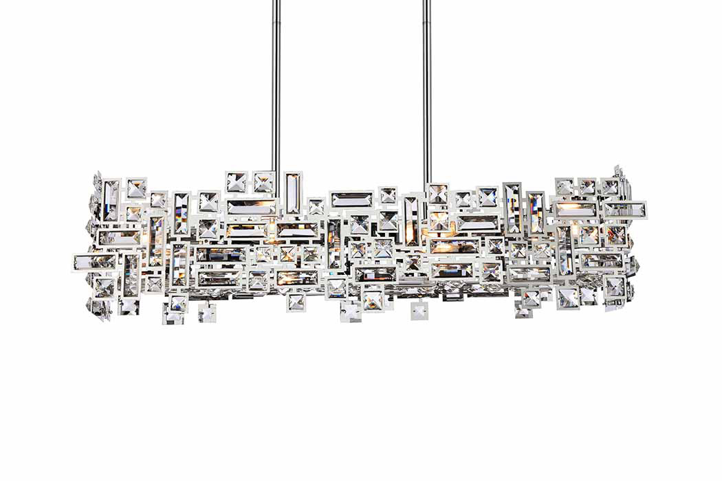 Elegant Pendant Light - Chrome, L 11" (V2100D35C-RC)