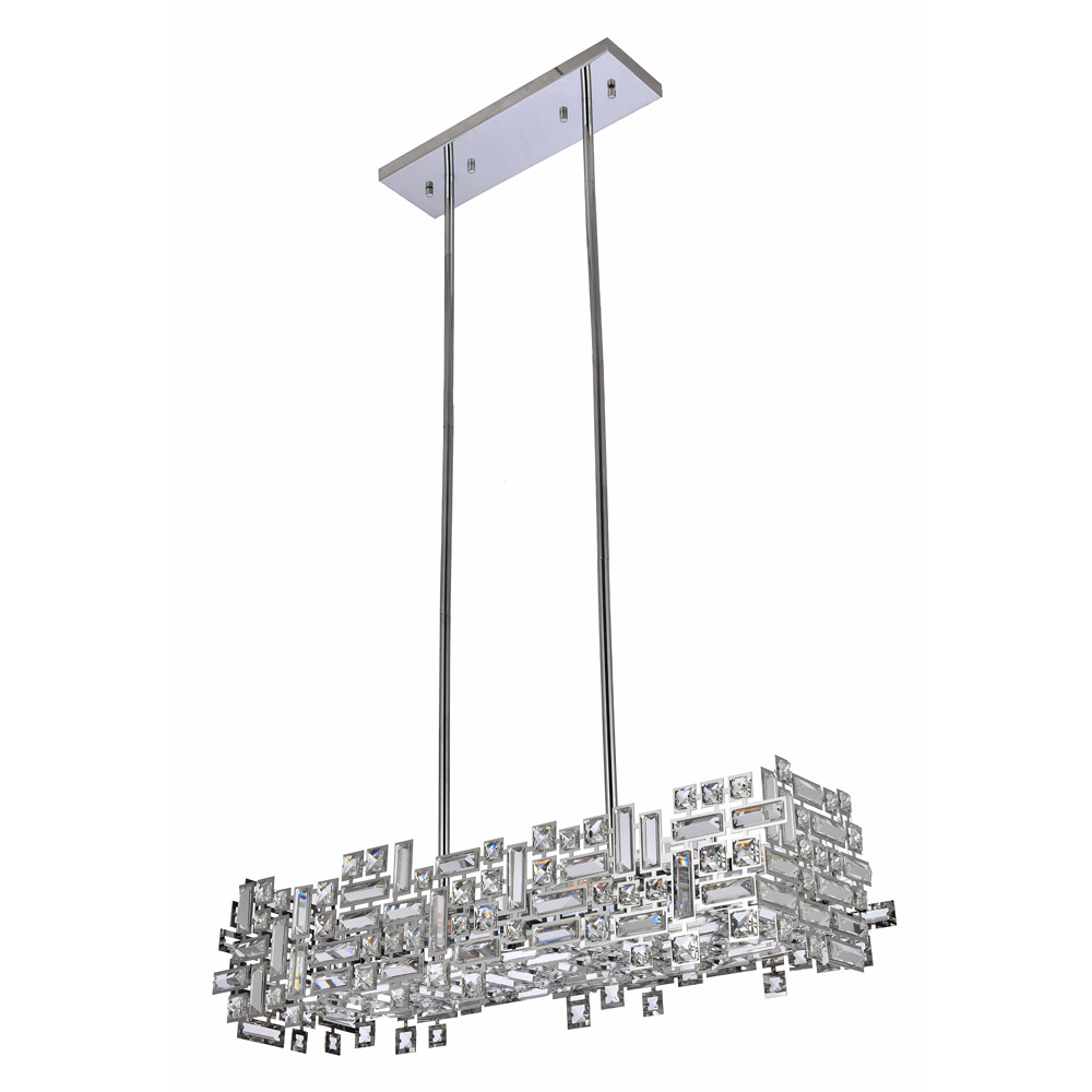 Elegant Pendant Light - Chrome, L 11" (V2100D35C-RC)