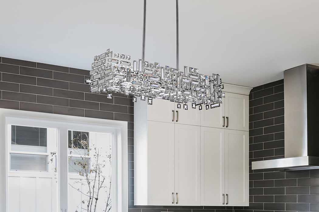 Elegant Pendant Light - Chrome, L 11" (V2100D35C-RC)