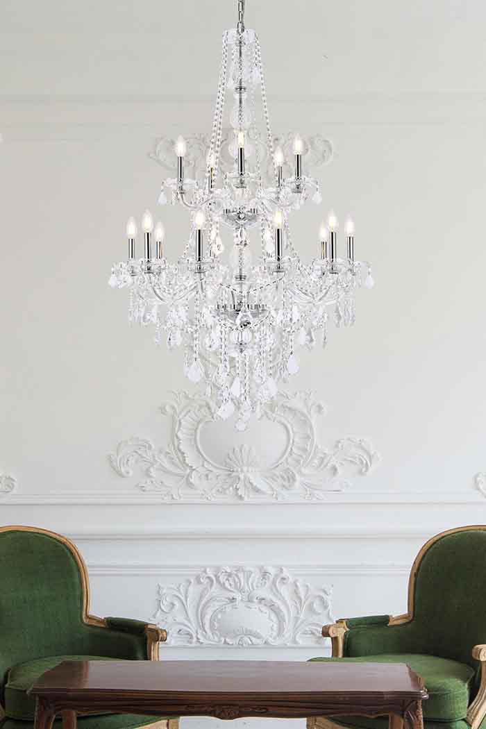 Elegant Chandelier - Chrome (V7815G33C-RC)