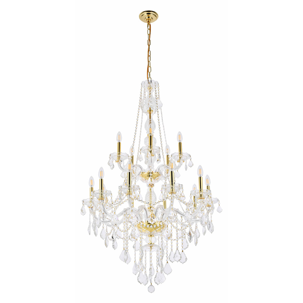 Elegant Chandelier - Gold (V7815G33G-RC)