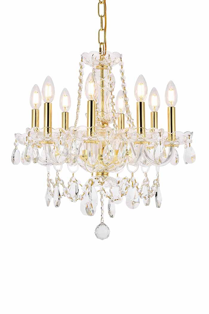 Elegant Chandelier - Gold (V7838D20G-RC)