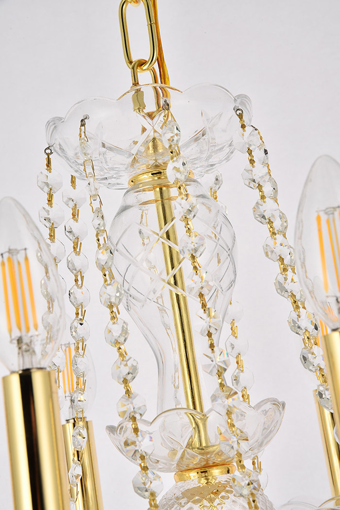 Elegant Chandelier - Gold (V7838D20G-RC)