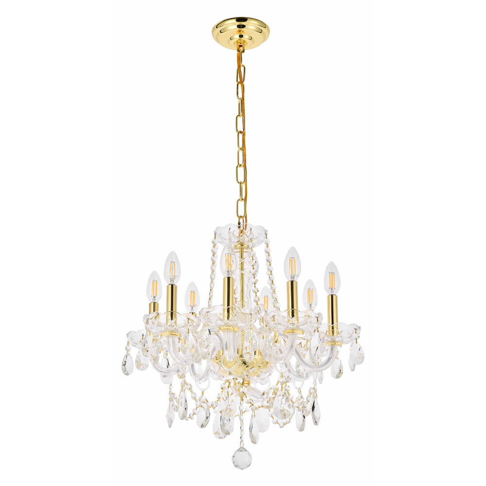 Elegant Chandelier - Gold (V7838D20G-RC)