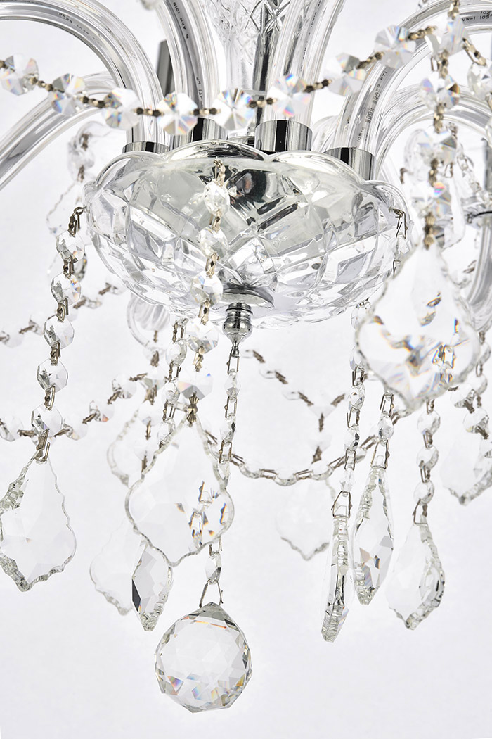 Elegant Chandelier - Chrome, L 28" (V7858D28C-RC)