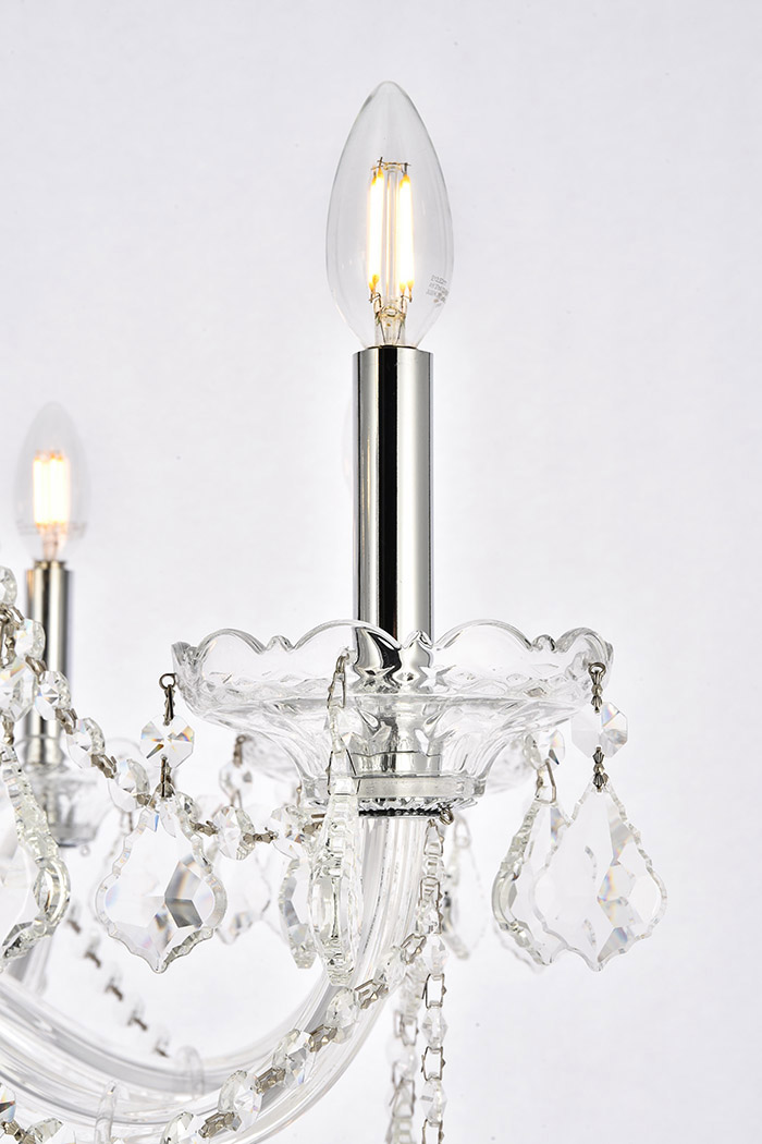 Elegant Chandelier - Chrome, L 28" (V7858D28C-RC)