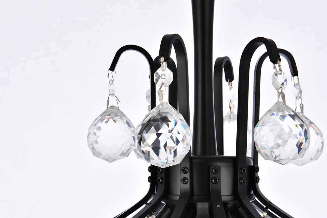 Elegant Pendant Light - Black, L 16" (V8000D16BK-RC)