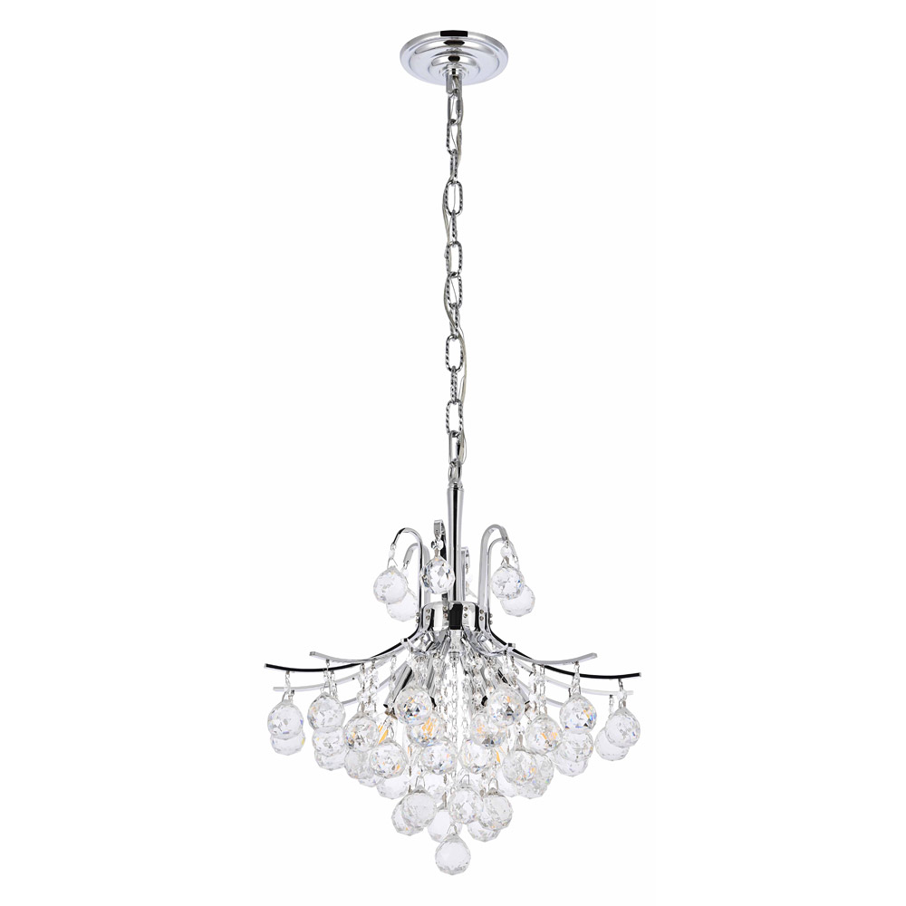 Elegant Pendant Light - Chrome, L 16" (V8000D16C-RC)