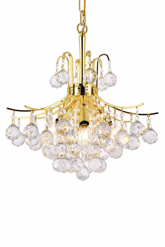 Elegant Pendant Light - Gold, L 16" (V8000D16G-RC)