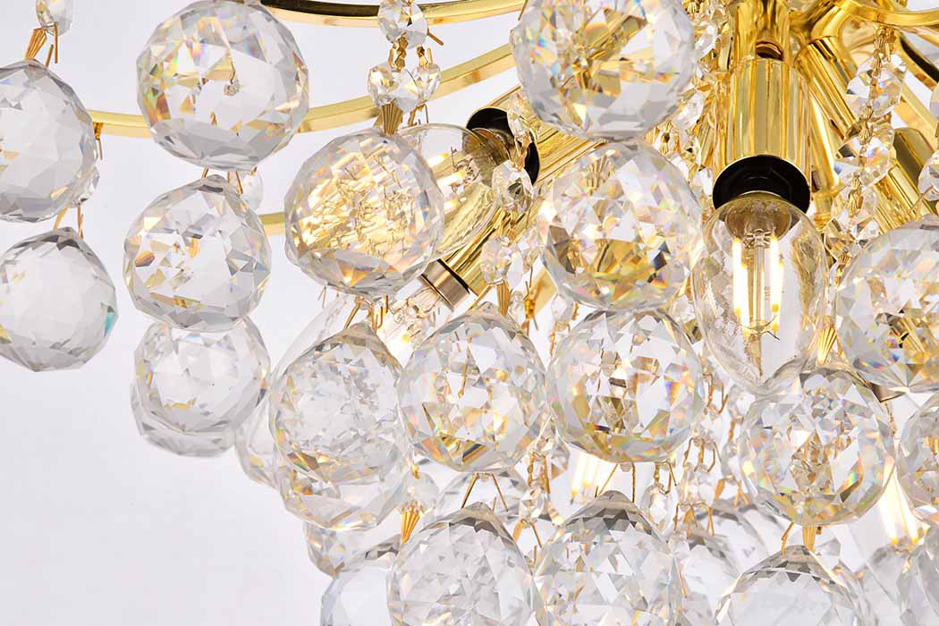 Elegant Pendant Light - Gold, L 16" (V8000D16G-RC)