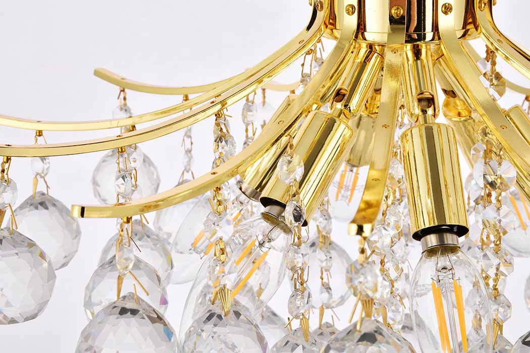 Elegant Pendant Light - Gold, L 16" (V8000D16G-RC)