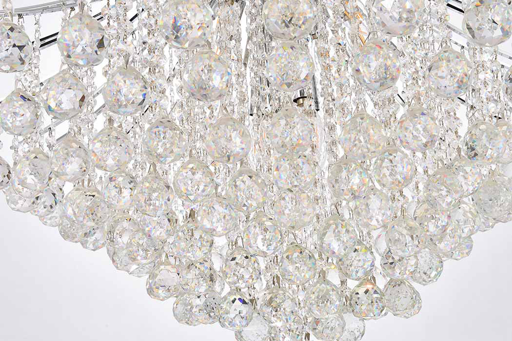 Elegant Chandelier - Chrome, L 35" (V8006G35C-RC)