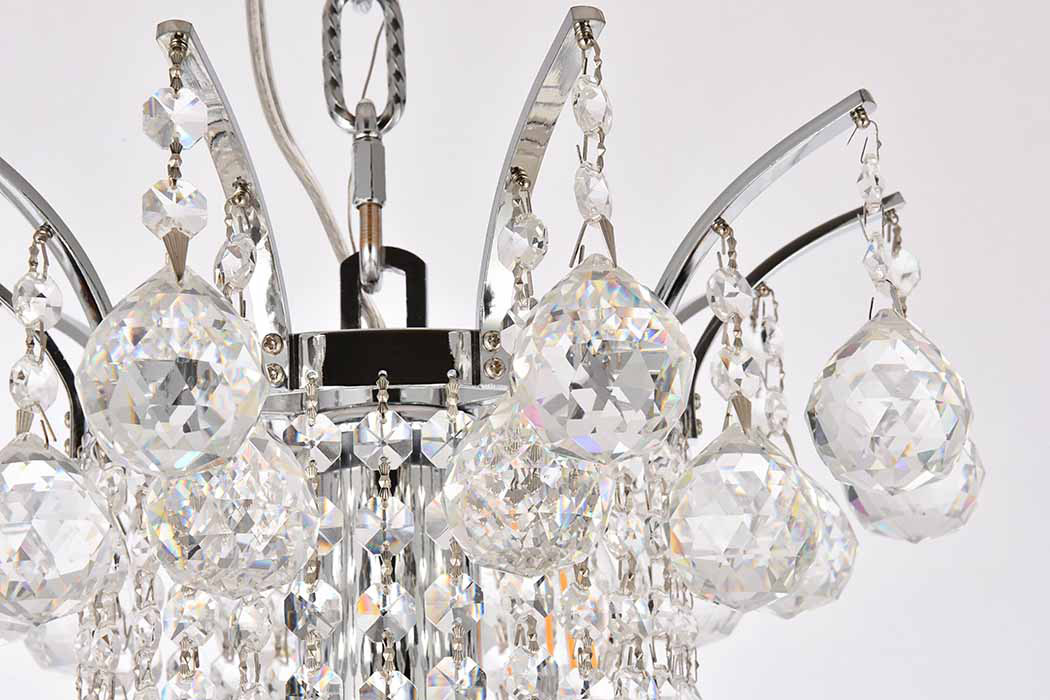 Elegant Chandelier - Chrome, L 35" (V8006G35C-RC)