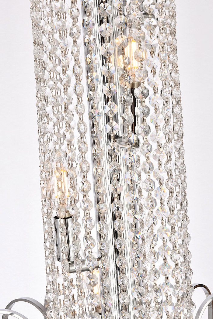 Elegant Chandelier - Chrome, L 35" (V8006G35C-RC)