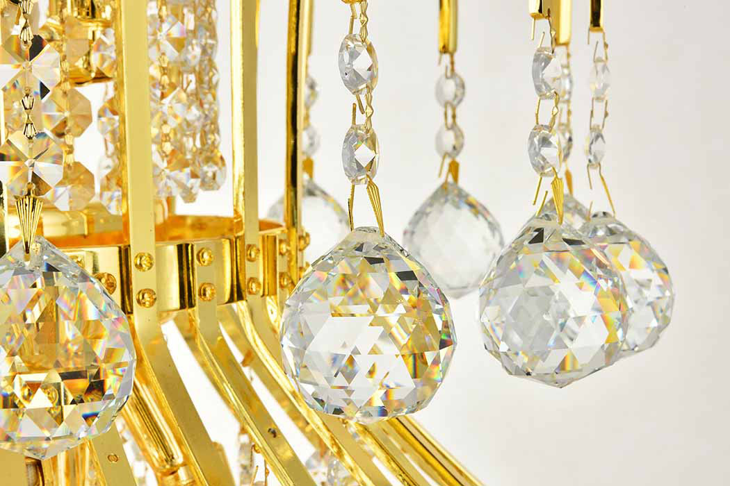 Elegant Chandelier - Gold/EC, L 35" (V8006G35G-EC)