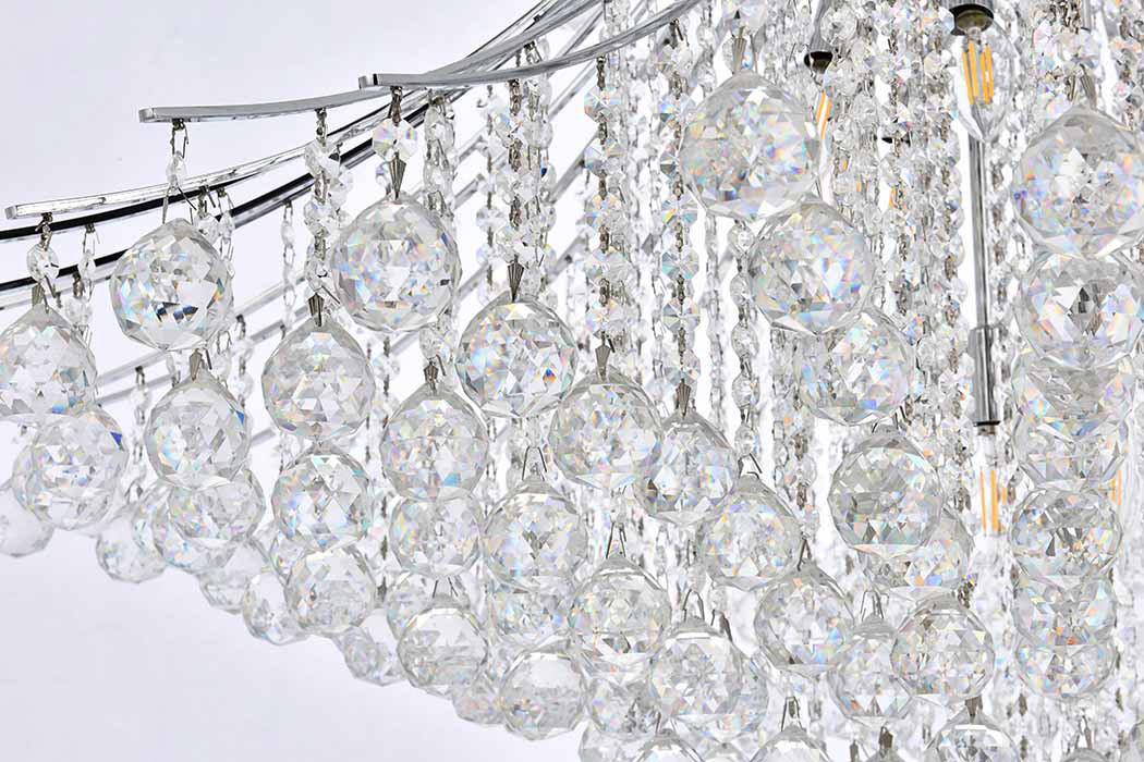 Elegant Chandelier - Chrome, L 44" (V8008G44C-RC)