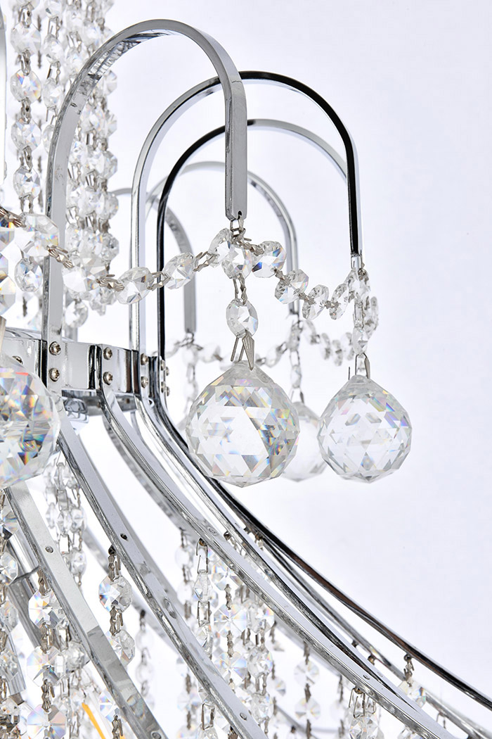 Elegant Chandelier - Chrome, L 44" (V8008G44C-RC)