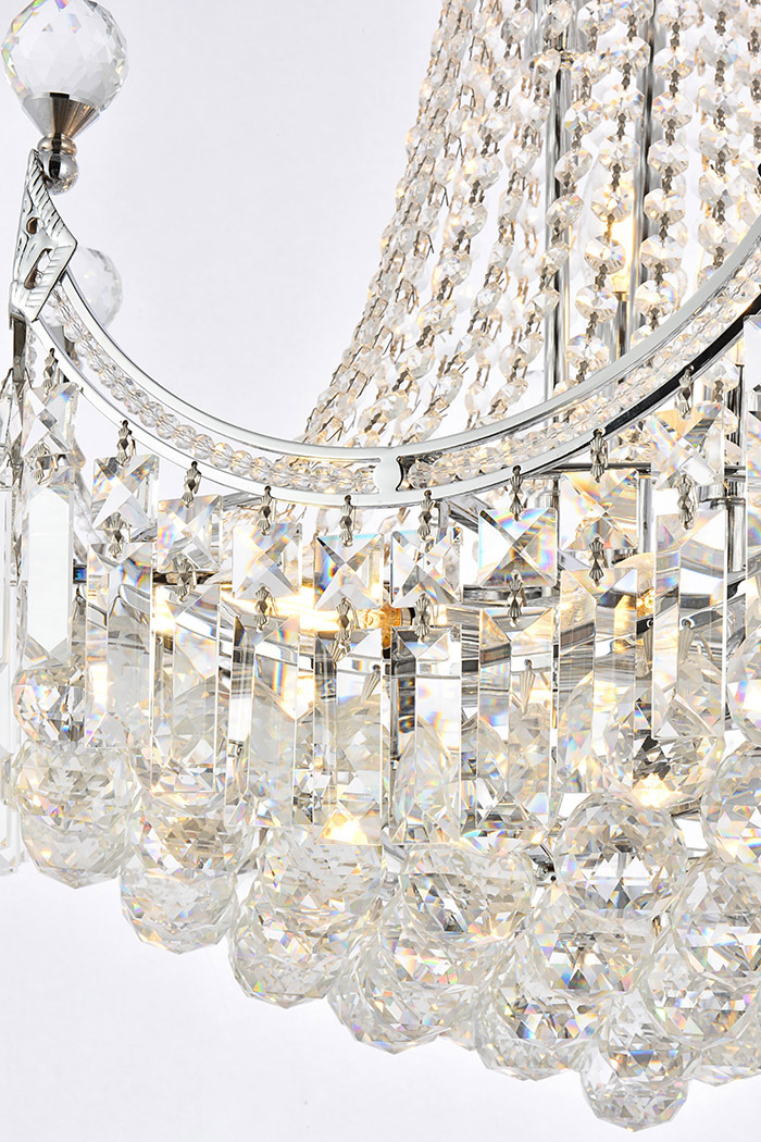 Elegant Chandelier - Chrome, L 20" (V8949D20C-RC)