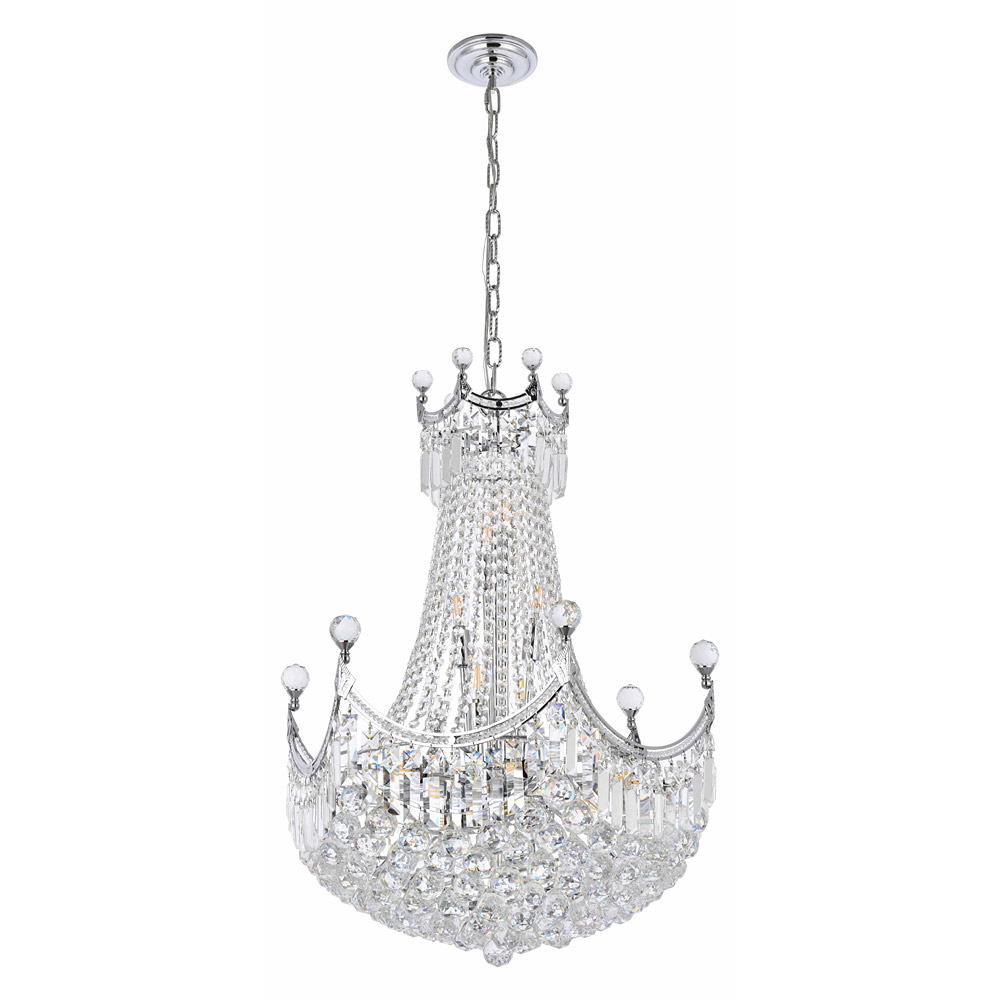 Elegant Chandelier - Chrome, L 24" (V8949D24C-RC)