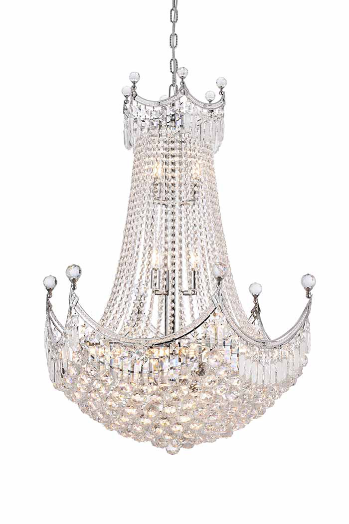 Elegant Chandelier - Chrome, L 30" (V8949D30C-RC)