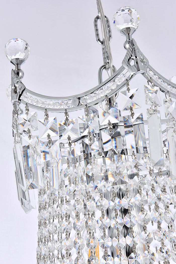 Elegant Chandelier - Chrome, L 30" (V8949D30C-RC)