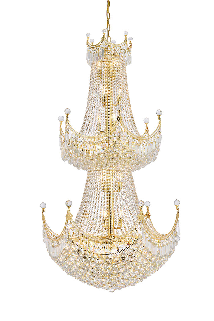 Elegant Chandelier - Gold/EC (V8949G36G-EC)