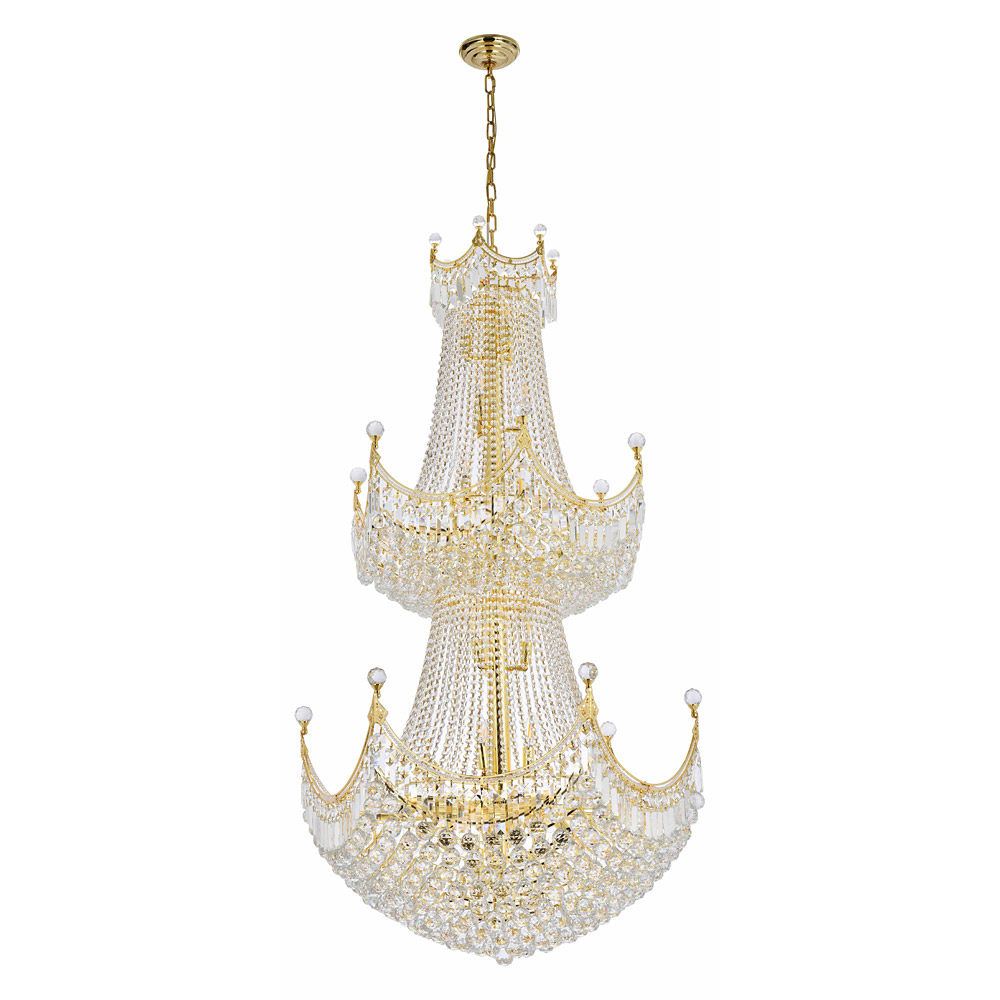 Elegant Chandelier - Gold/EC (V8949G36G-EC)