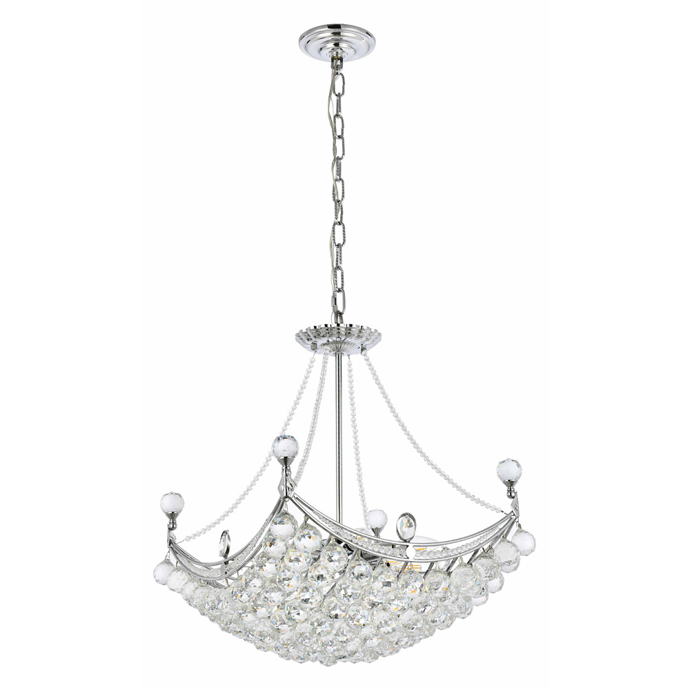 Elegant Chandelier - Chrome, L 20" (V9800D20C-RC)