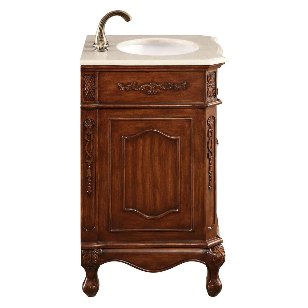 Elegant Vanity Cabinet 2 Door - Brown, L 24" (VF-1005)